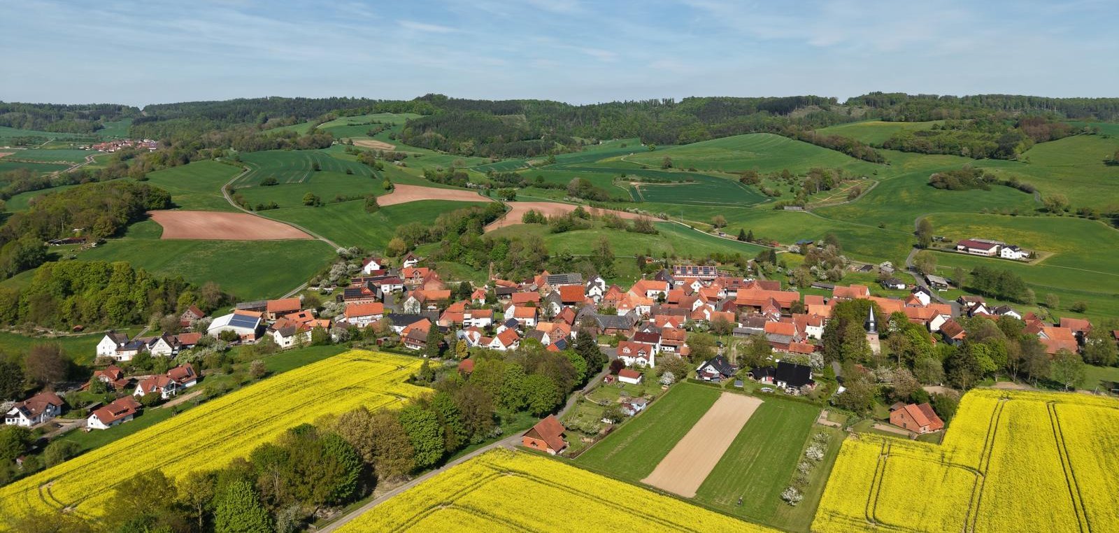 Haselgrund aus der Vogelperspektive
